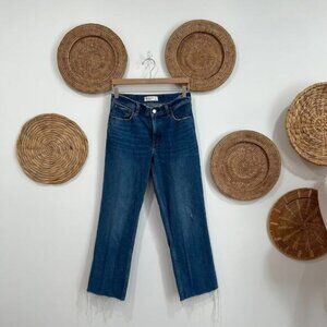 Abercrombie Blue Straight Leg The 90s Straight Low Rise Jeans 27 / 4 LONG